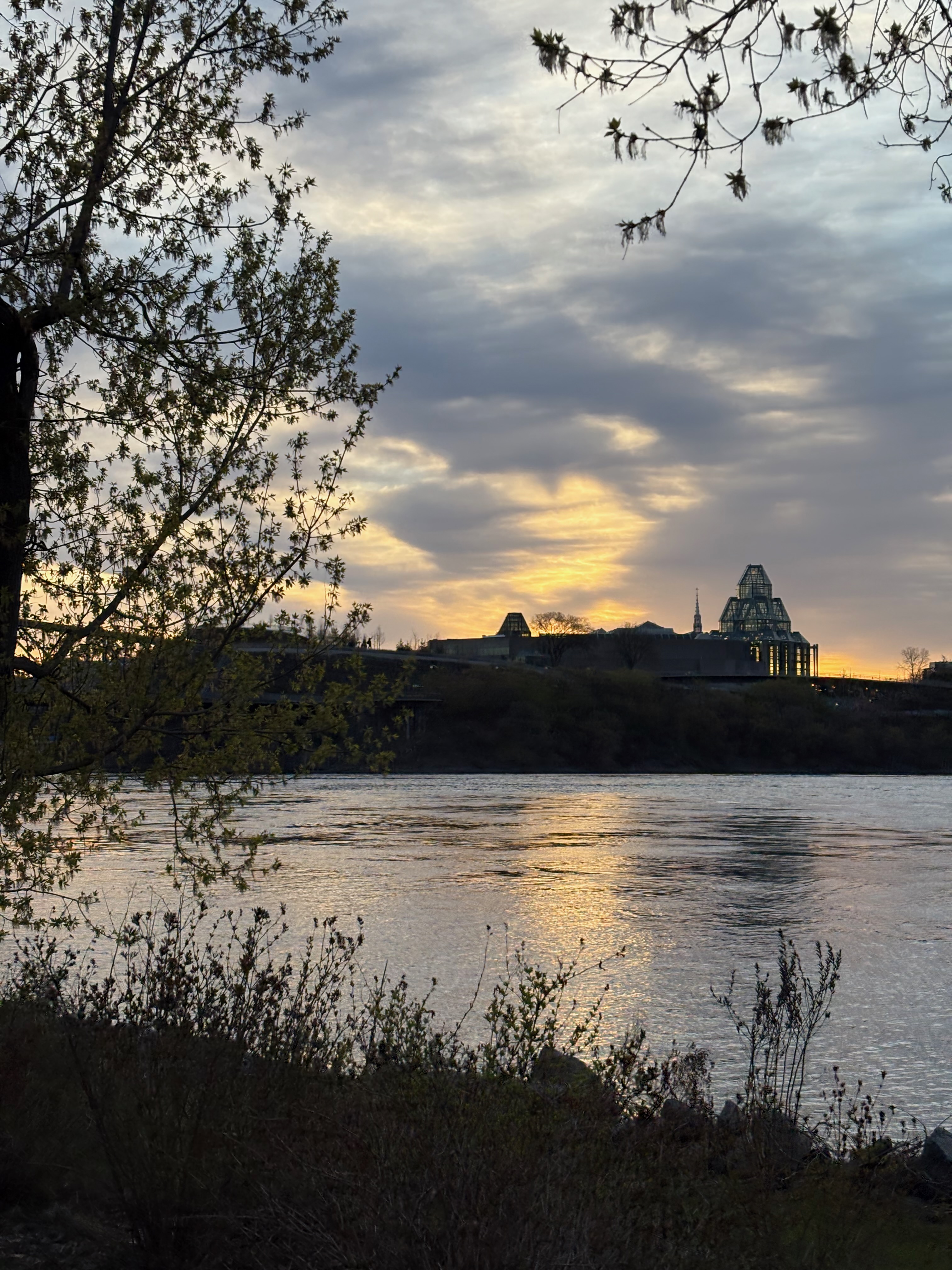 National Gallery of Canada, as seen from Gatineau at sunrise